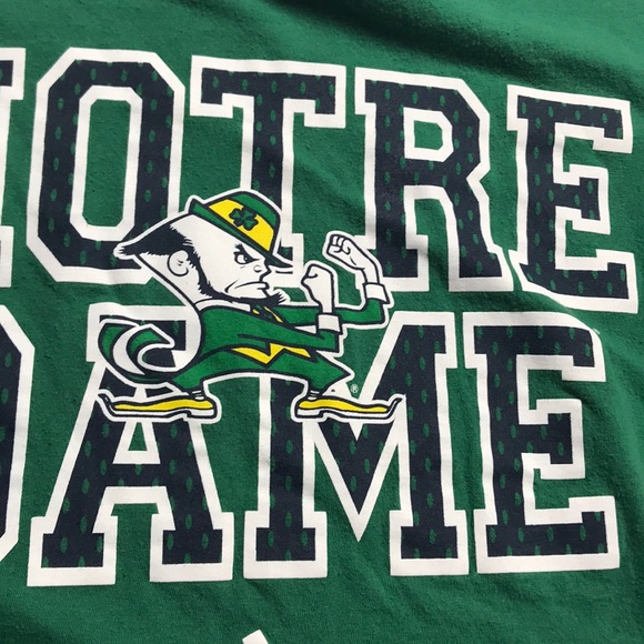 Notre Dame Adidas T-Shirt Size Men’s Medium - Picture 4 of 8